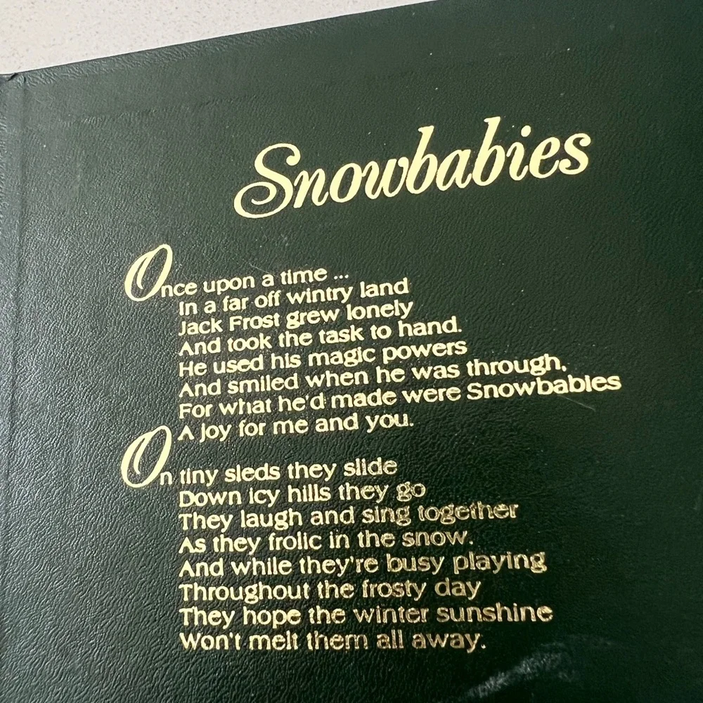 Vtg Dept 56 Snowbabies I'll Put Up The Tree Figurine in Original‎ Box 6800-4
